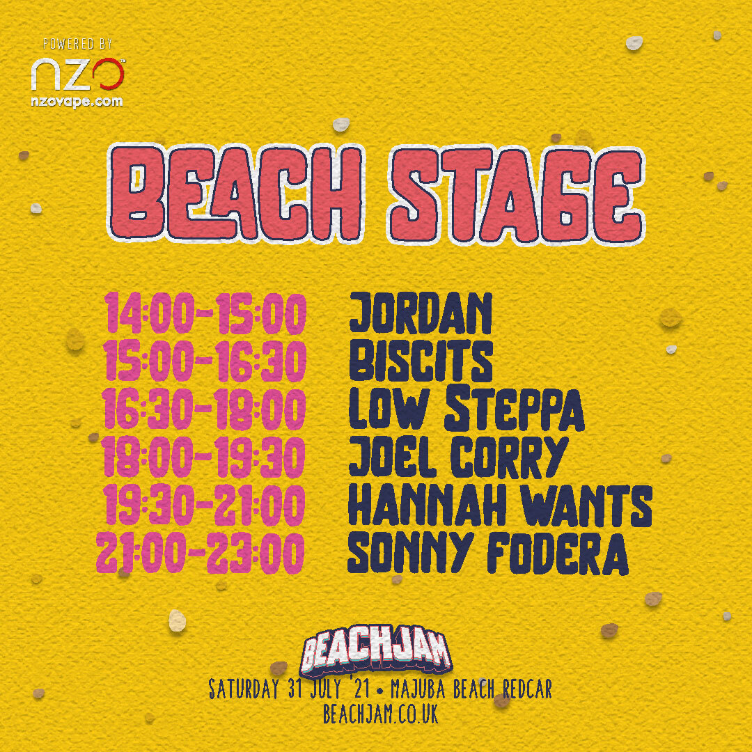 beachjamuk's tweet photo. Set Times Released!⁣ 🎉
⁣
Doors open 2pm. Last entry 5pm⁣
⁣
Don't forget to get your official after party ticket online in advance. Limited tickets remain: https://t.co/UrtqR9gXB2 
⁣
#BeachJam #MajubaBeach #Summer https://t.co/VO4dCyqEJg
