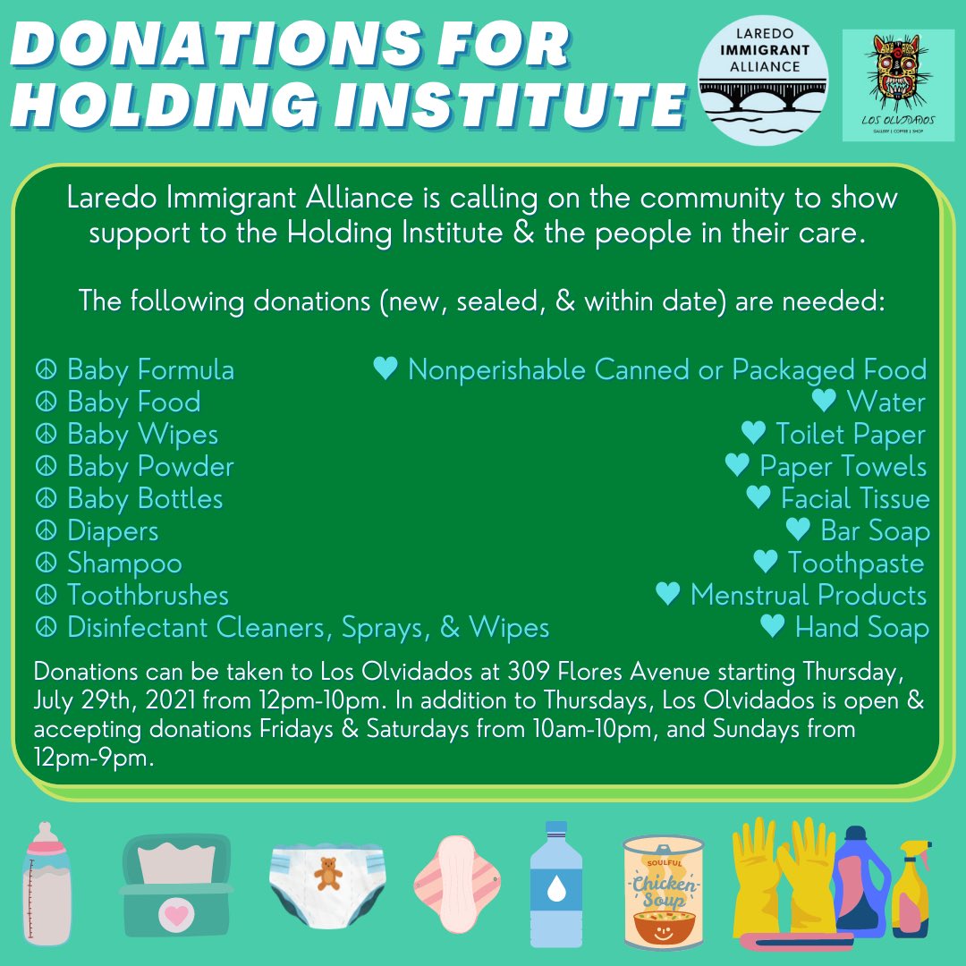 Laredo Immigrant Alliance is calling on the community to show support to  Holding Institute Community Center and the people in their care.