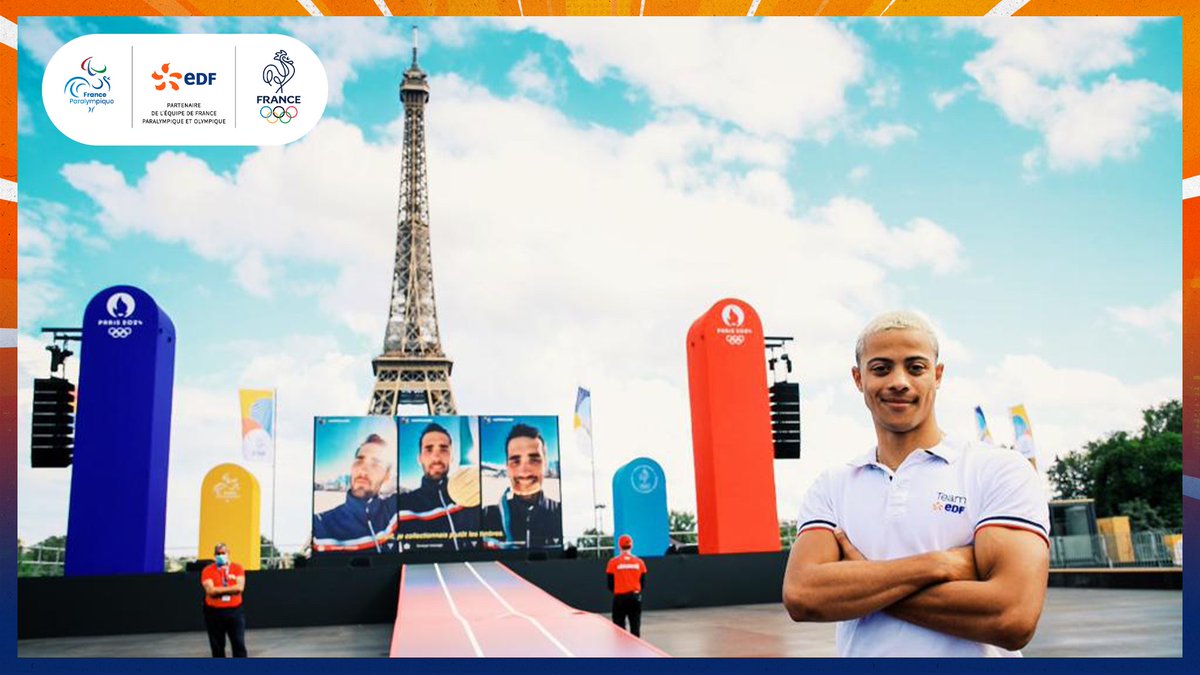 EDF_Sport's tweet photo. Revivez en images les dernières journées sur le stand @edfofficiel avec la présence de Laura Georges, Alain Bernard &amp; Sasha Zhoya du Team EDF au Live des Jeux, place du Trocadéro ! 🏃 ‍🦽 🔫 🤳 #UnirNosEnergies #EnergieduSport https://t.co/CRDjDtSikU