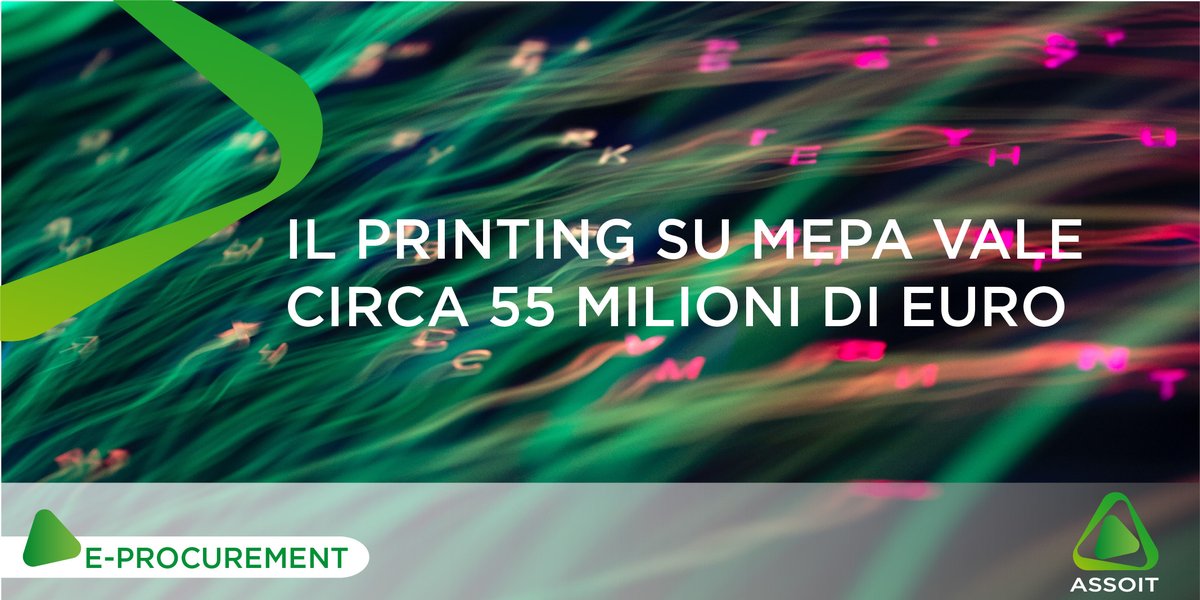 ASSOIT2's tweet photo. Il #Printing su #MePA vale circa 55 Milioni €.
Sono 1135 i rivenditori autorizzati dei soci #ASSOIT iscritti su MePA per un totale di 2214. Un potenziale di competenze e professionalità da sfruttare maggiormente.
#condivisione #innovazione #sostenibilità https://t.co/0D988epLX2