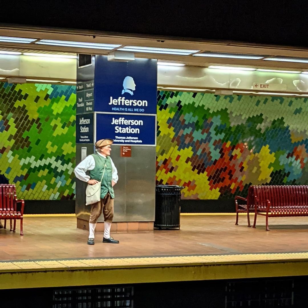 phillybeardo's tweet photo. Good morning, @SEPTAPHILLY! I give you, #JeffersonAtJefferson. https://t.co/rnxLMebr00