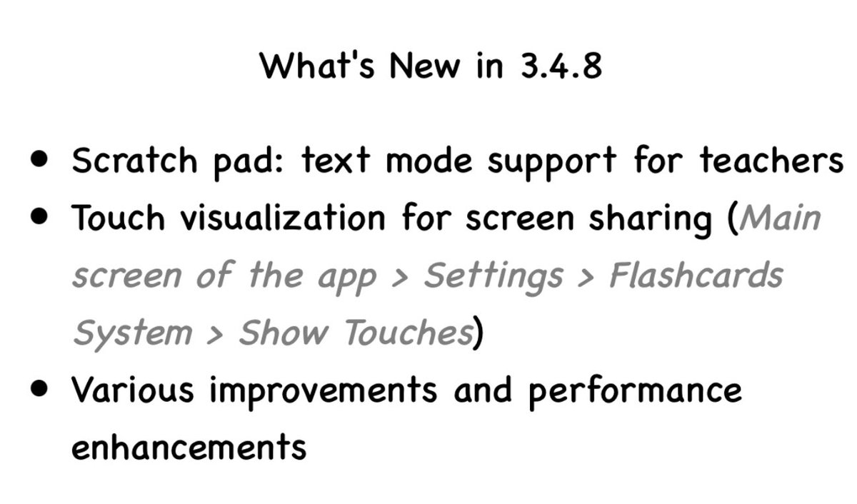 The 3.4.8 is now available. #edtech #appleteacher