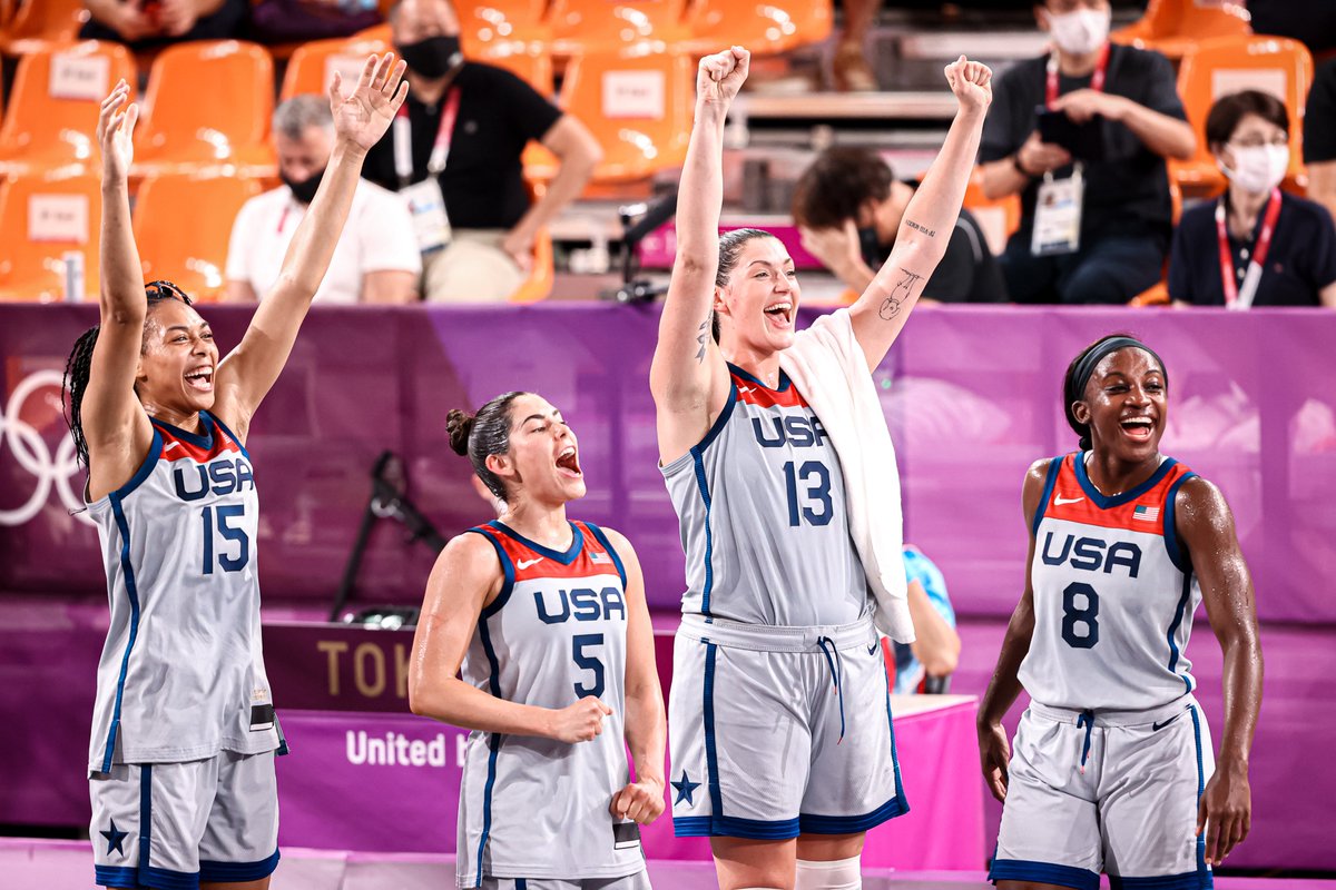 USA Basketball 3x3 (@usab3x3) on Twitter photo These four. History makers. Olympic champions. 🙌
🥇 <a href="/Graytness_15/">Allisha Gray</a> <a href="/Kelseyplum10/">Kelsey Plum</a> <a href="/bigmamastef/">stefanie dolson</a> <a href="/JackieYoung3/">Jackie Young</a>
🇺🇸 #Tokyo2020 #3x3 These four. History makers. Olympic champions. 🙌
🥇 <a href="/Graytness_15/">Allisha Gray</a> <a href="/Kelseyplum10/">Kelsey Plum</a> <a href="/bigmamastef/">stefanie dolson</a> <a href="/JackieYoung3/">Jackie Young</a>
🇺🇸 #Tokyo2020 #3x3