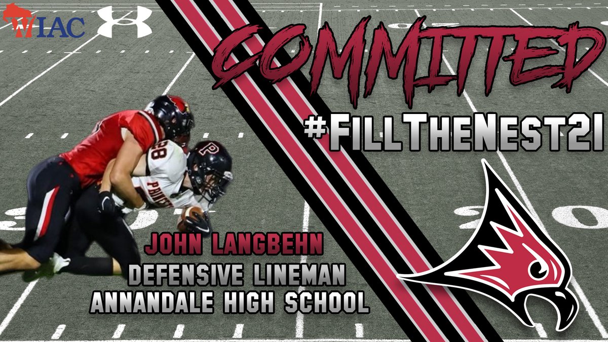 The defense adds another from a #PipelineProgram with DL <a href="/johnlangbehn/">John Langbehn</a> from <a href="/AnnandaleCards/">Annandale Cardinals</a> in Minnesota!  #FillTheNest21