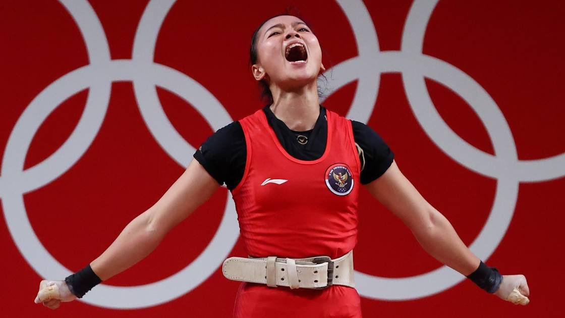 Not all heroes wear capes.

Sometimes they do weightlifting and give us medals. Salute. 🇮🇩 #Tokyo2020