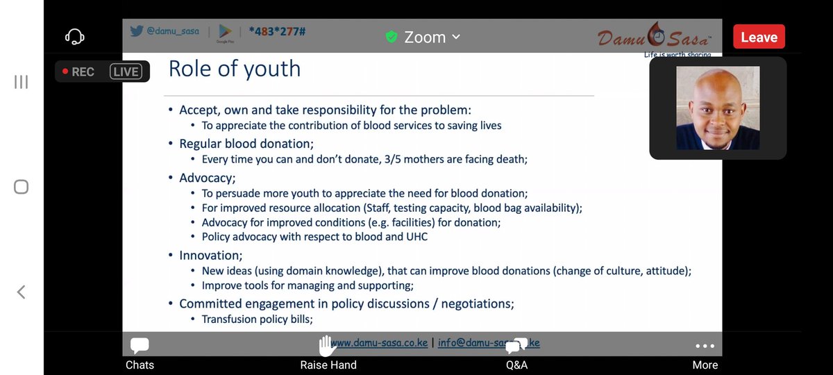 WHO_Zimbabwe's tweet photo. #JustEnded: Interesting discussion on the role of youths in ensuring sustainable blood supply for Africa. While applauding the work being done by donors across Africa, one of the speakers said more lives could be saved if young people take the responsibility.
#BloodSavesLives https://t.co/tsI5yzyH6C