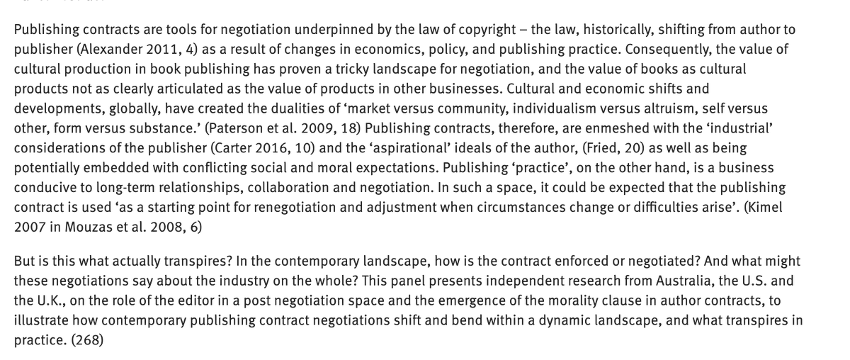 bullieob's tweet image. Looking forward to discussing all things author contracts + morality clauses with Katherine Day &amp;amp; @littleread on Friday at @MovingTexts2021! Our papers are pre-recorded—available via the programme! See you early birds at 8am BST for the discussion! 📝#MovingTexts2021 #SHARP2021