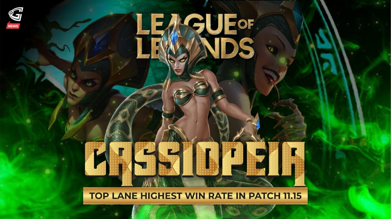 Delegation beskydning Faldgruber GosuGamers on Twitter: "Cassiopeia dominates the top lane in  @LeagueOfLegends with the highest winning rate on patch 11.15. How many of  you have tried and give it a go? 🐍 #GosuGamers #GGNews #
