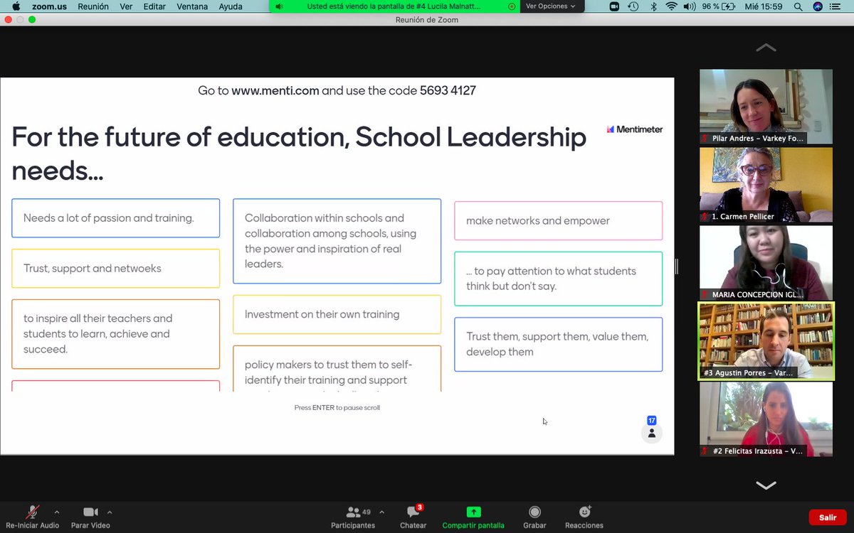 Very Inspiring <a href="/ClaudiaCostin/">Claudia Costin</a> on #leadership 'Not to replicate yourself... Choose a diverse team to see different aspects of your challenges' Thanks to <a href="/gschoolleaders/">GlobalSchoolLeaders</a>  <a href="/FundacionVarkey/">Fundación Varkey</a> <a href="/Agustinporres/">Agustín Porres</a>