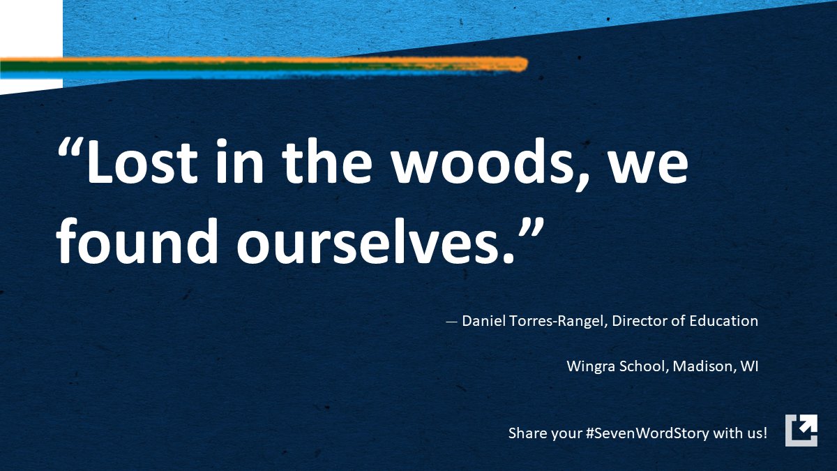 We love the vision in this #SevenWordStory from @danieltr83 of <a href="/WingraSchool/">Wingra School</a> in Madison, WI. If you have a vision of what you want for your students next school year, share it with us! zfrmz.com/bXhyhJ3oMart1s…