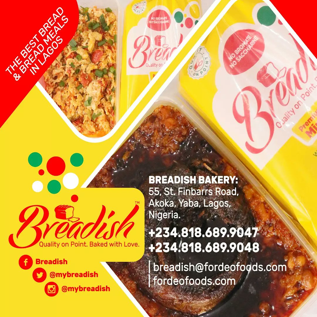 mybreadish's tweet image. Breadish tasty delicious Ewa Agoyin and Orishirishi is all you need. Eat right, Eat Breadish!
Walk into our Store Floor to buy your Fresh Bread Loaves or call 0818.687.9047 or 0818.687.9048.
With Love,
Breadish Bakery.
#breadish #chickenbread #breadandorishirishi
