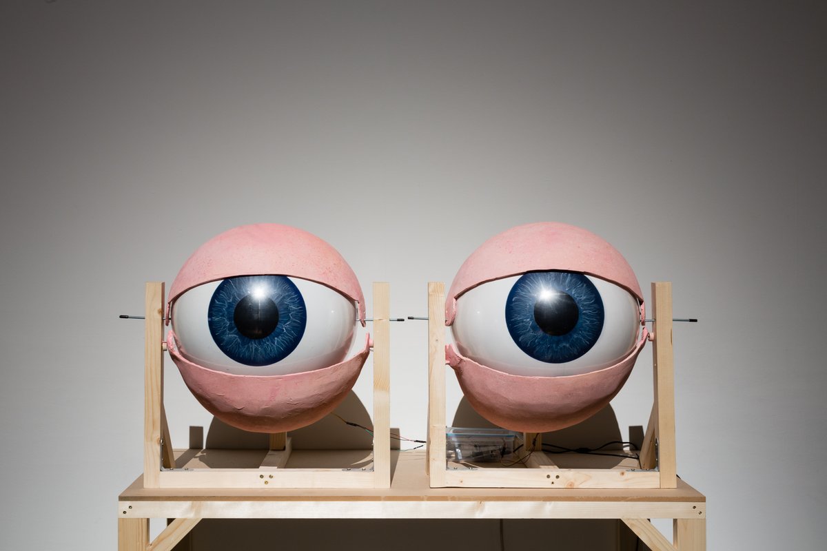 VisualCarlow's tweet photo. Caroline Campbell (Loitering Theatre) The Merkel Machine (2021) Mixed media Variable
Celebrates the simple gesture of the eye-roll as a powerful tool
View at VISUAL now
#WomanInTheMachine co-created by VISUAL & @CarlowArts as part of @Brightening_Air https://t.co/l3zwwS24dC