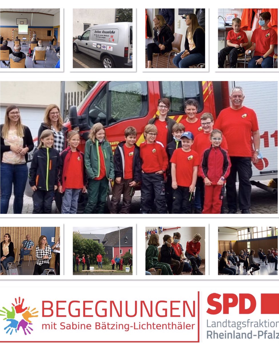 Sabine_Baetzing's tweet photo. Auf dem #Hunsrück gab es heute in #Monzelfeld #BegegnungenEhrenamt mit den #Feuerbienchen,der Bambini-Feuerwehr,die von einem Ehrenamtsteam geleitet wird & mit 40 Ehrenamtler:innen des #Balkan #Kesselche,die täglich die Senior:innen mit frischgekochten Essen versorgen. #Chapeau https://t.co/yK29XPkDhH