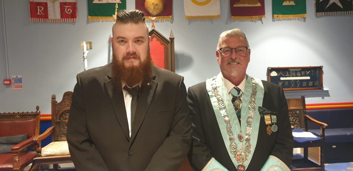 It was a very proud moment last night  initiating my Stepson into our Lodge 👍