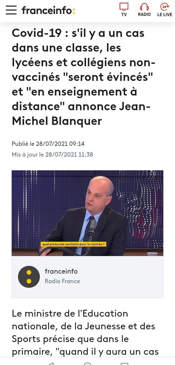 MarteauOlivier's tweet photo. C'est extraordinaire.
On a une ministre du travail qui fait tout pour virer les gens de leur boulot.
Et un ministre de l'Éducation Nationale qui fait tout pour évincer les enfants des écoles.
Ils sont devenus dingues.
#Borne #Blanquer #PassSanitaire https://t.co/ctfK3BrS8z