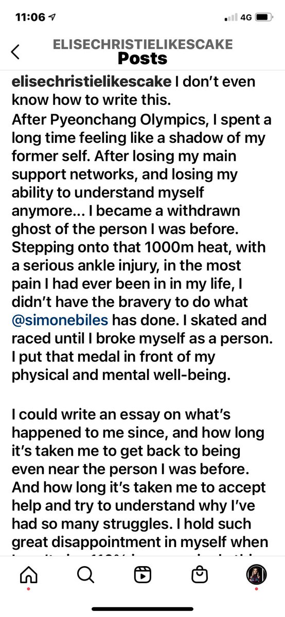 Elise_Christie's tweet image. The Olympics isn’t always about medals. It’s about the spirit. #olympics #simonebiles #supportsimonebiles