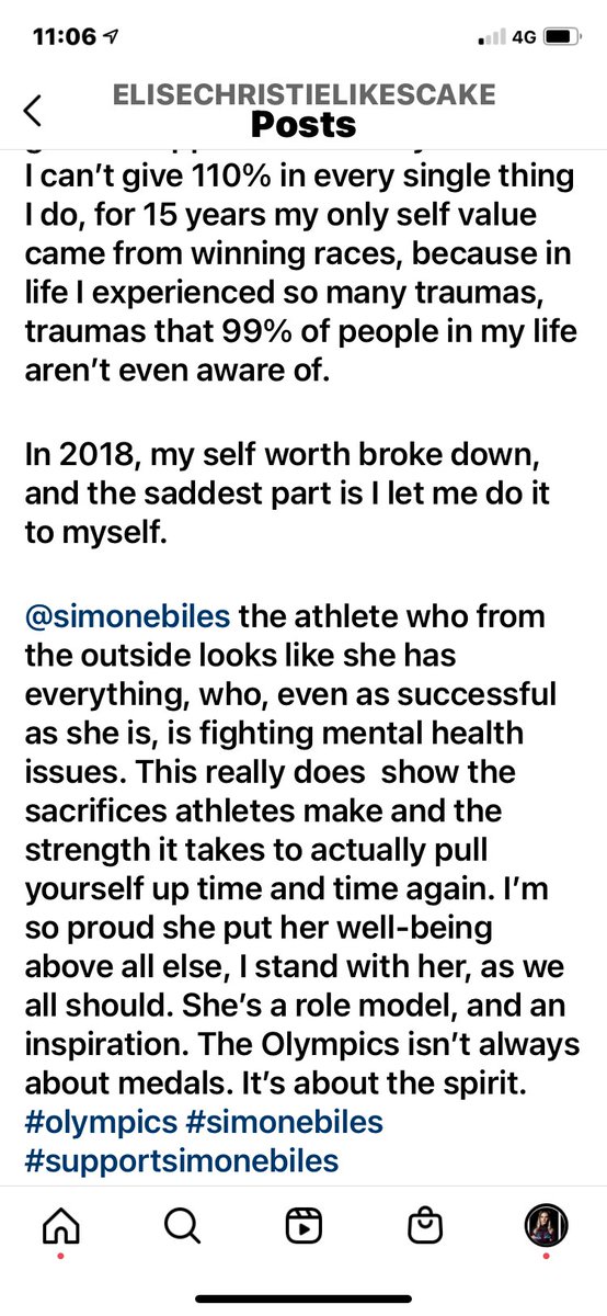 Elise_Christie's tweet image. The Olympics isn’t always about medals. It’s about the spirit. #olympics #simonebiles #supportsimonebiles