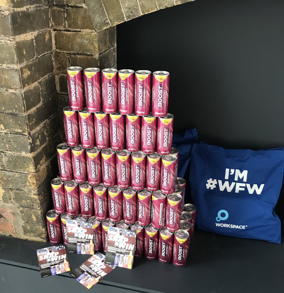 WSBiscuitF's tweet photo. Come and get your FREE @boost_drinks sample from us now!! Thanks @theworkperk 🥤 

#TheWorkPerk #ChooseNow #WFW https://t.co/N660p9QExG