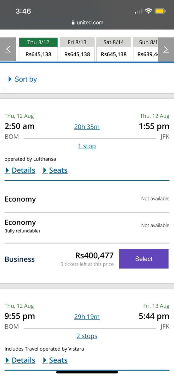 prithvi_punjabi's tweet photo. Most Air India flights are being rescheduled automatically, some even till September. United airways charging 1-4 lakhs per one way ticket. Emirates and Etihad have suspended operation from India. Please help us figure this out. https://t.co/JySlbfkINc