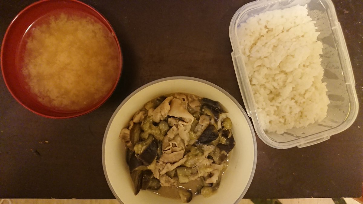 ファルコン・ディナー

ナスと豚肉の味噌煮定食
