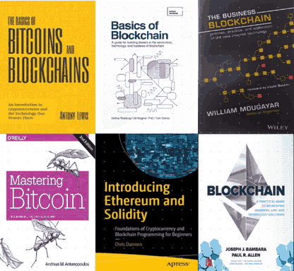 Aprendiendo sobre #blockchain , #Bitcoin , #ethereum , #SmartContracts , #Solidity ... 
Algunos libros recomendables y un par de referencias en la Web
masomenos.digitallearning.es/aprender-block…