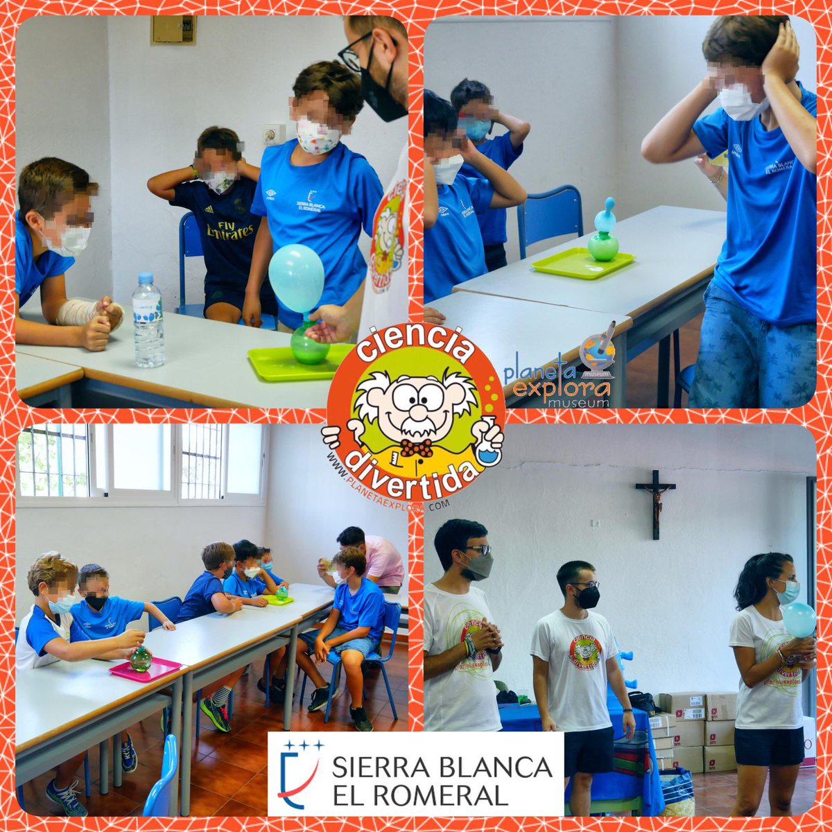 PlanetaExplora's tweet photo. Semana de campus en @El_Romeral @CSierraBlanca con muchos experimentos 🧪 y diversión en talleres que complementan una magnífica oferta de verano en nuestros centros amigos. #steam #planetaexplora https://t.co/If9CPbQmSn