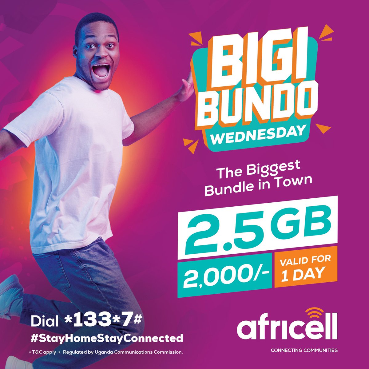 A few hours to go! Don’t get left out because Wednesday #BigiBundo is Internet Freedom Day. Dial *133*7# to activate. #ConnectingCommunities