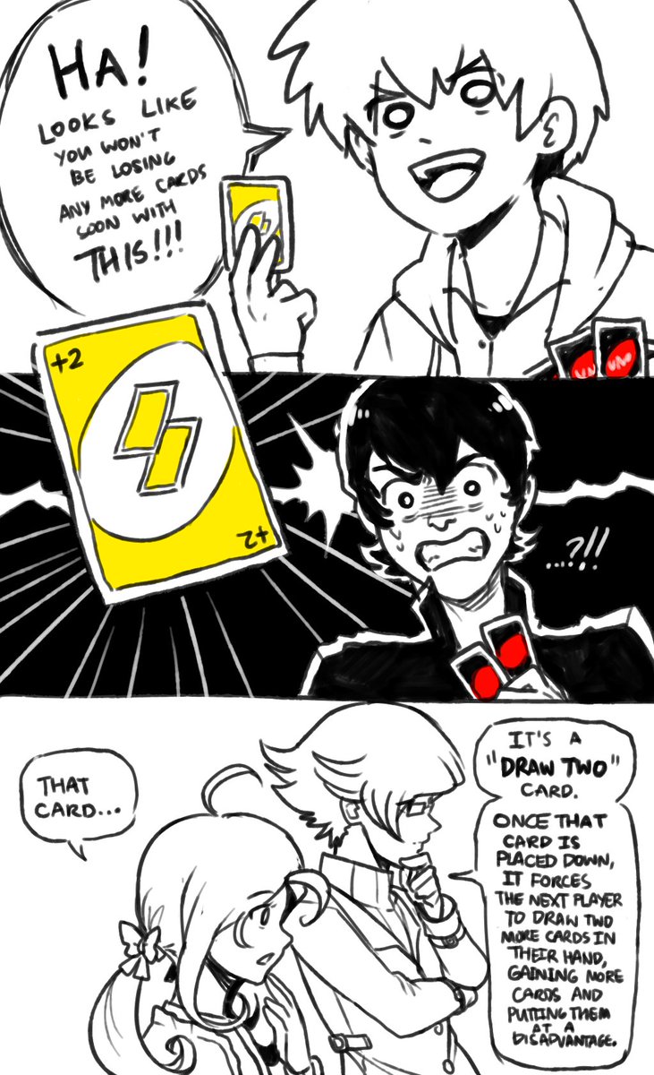 I missed out its anniversary 7 days ago... welp. Anyway happy 6th anniversary this dumb comic I made.

A game of Uno 