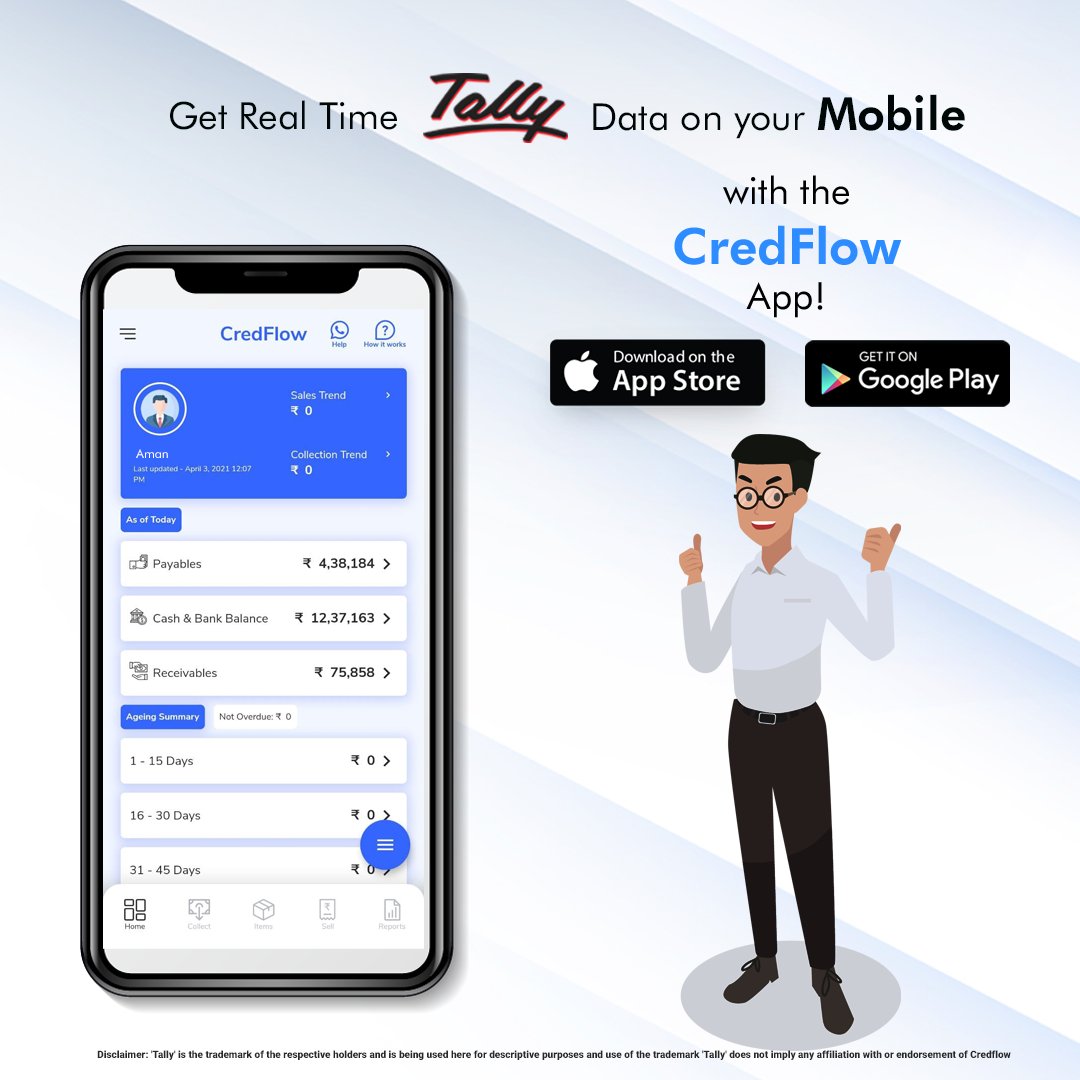 credflowapp's tweet photo. A simple way to access your #business data is with @CredFlow #Tally on the #mobileapps. 

#Download Now:  https://t.co/sNa2Mp8HLq

#BusinessData #TallyERP9 #credflow #businessgrowth #tallyonmobile #tallysolutions #cashflowmanagement #tallyerp9 #cashflowsolutions #cashflow https://t.co/VUiot7KDHm