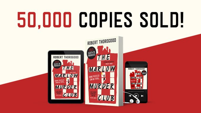 HQstories's tweet photo. 🥳 #TheMarlowMurderClub is a @thebookseller Top Ten Heatseeker for a third consecutive week AND we have sold over 50,000 copies. Huge congratulations, @robthor!

Meet Judith, Becks and Suzie in this hugely enjoyable cosy crime mystery today 👉 https://t.co/XYeTp83XGw https://t.co/nZivUdcXL6