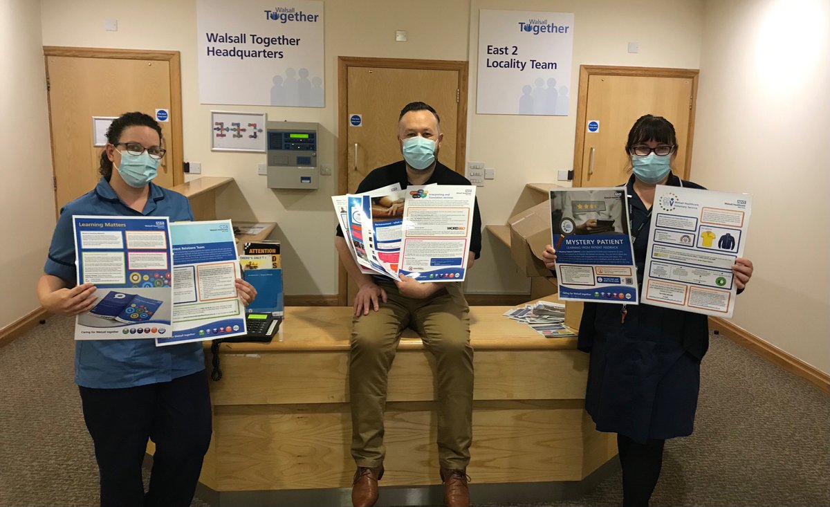Our Associate Director for Patient Relations and Experience - Garry Perry has been visiting community teams this morning. Pictured with Gemma Knowles and Locality Lead Dawn Asbury