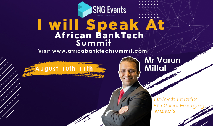 Mr Varun Mittal FINTECH Leader EY Global Emerging Markets will be speaking at 2nd @AfricaBanktech 
listen to him by registering at:
africabanktechsummit.com/register
Sponsoring & exhibiting please send an email to:
info@africabanktechsummit.com
Don't miss.