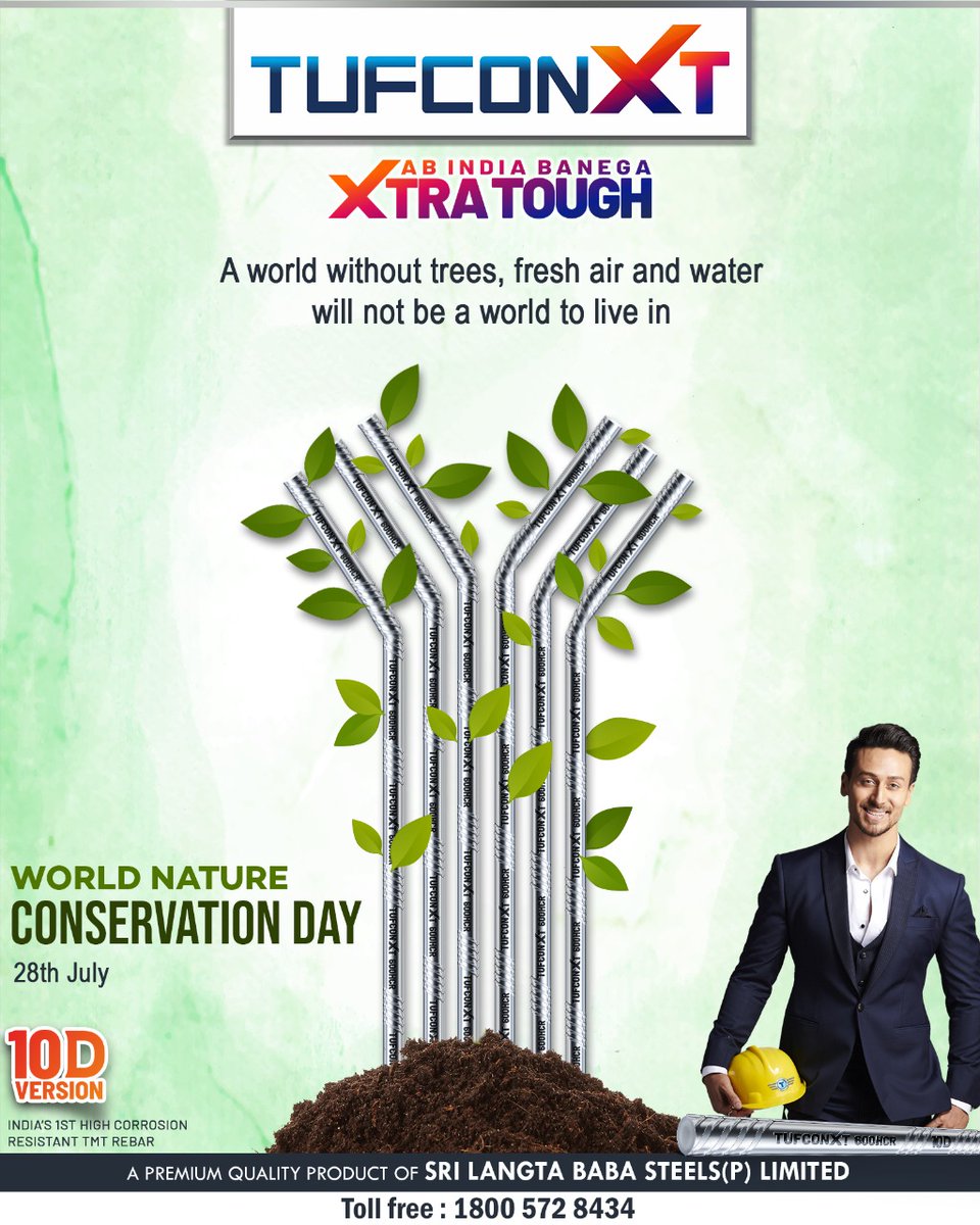 #WorldNatureConservationDay
#TUFCONXT #TheOnlySteelForToughConstruction #AbIndiaBanegaXtraTough
