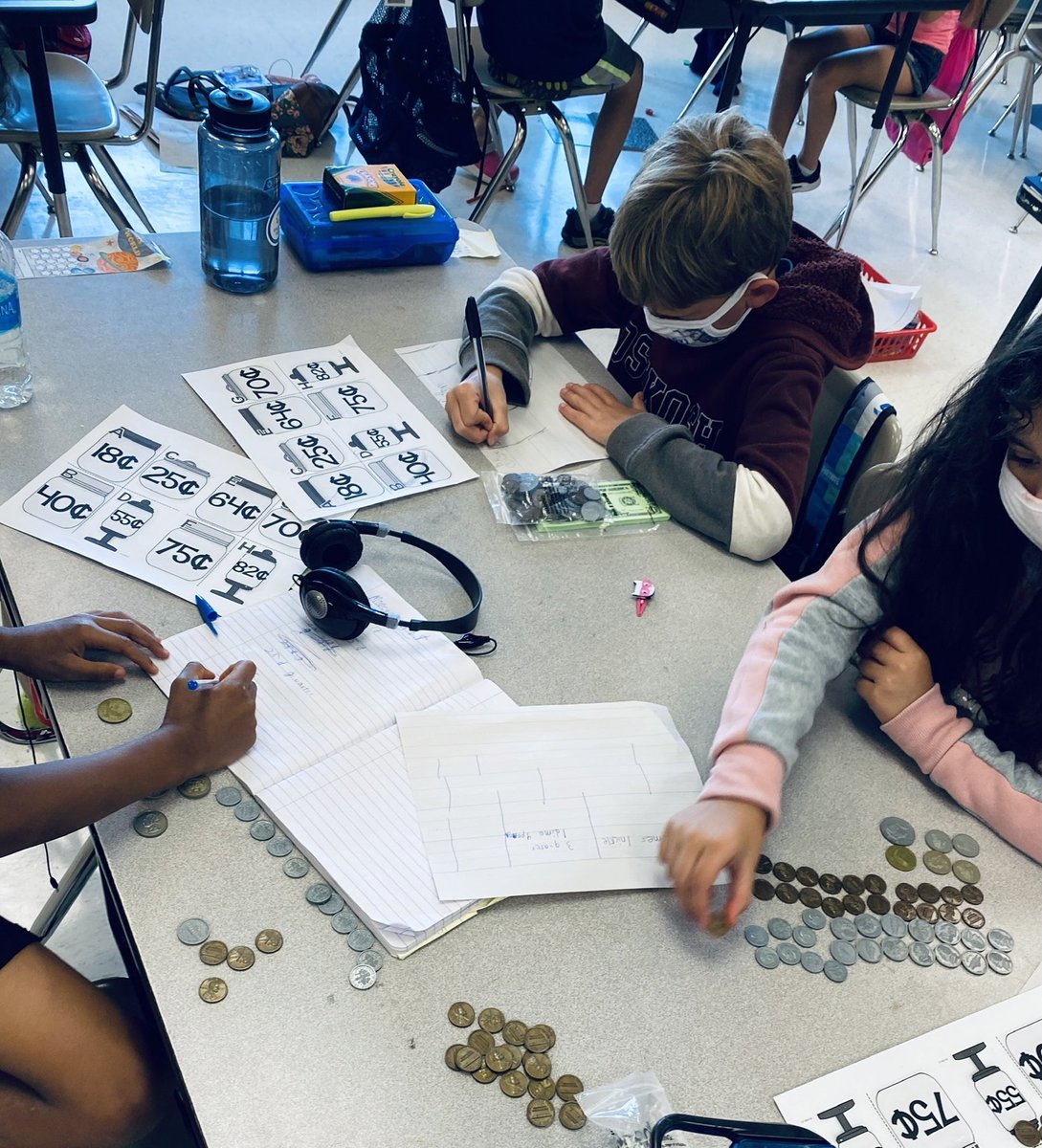 MabeCathleen's tweet image. We had so much fun in math working with money! The kids loved the hands on approach.. CPA is so important!!  #ccsrise2021