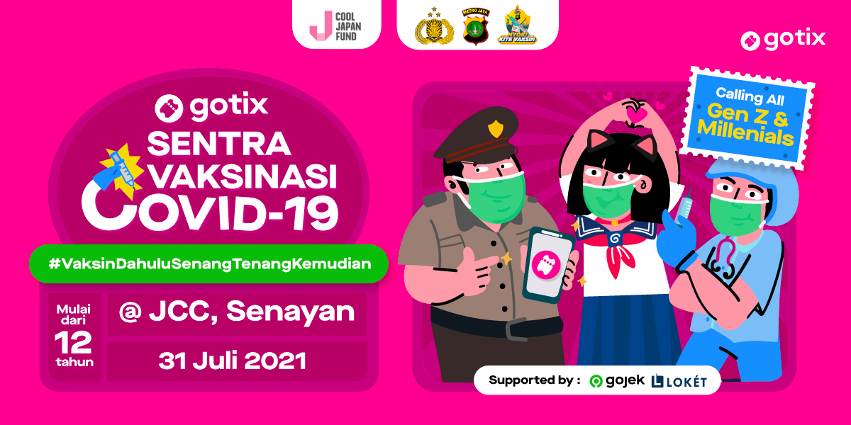 loketscreen's tweet photo. Dan buat yang belum daftar vaksin di GoTix Sentra Vaksinasi bersama POLDA bisa klik link ini ya GoTixters! https://t.co/m4TOZ35H3R
#VaksinDahuluSenangTenangKemudian #GoFunwithGoTix #GOgetyourTIX #ProteksiEkstra #Vaksin #COVID19 https://t.co/SNKDQJdivg
