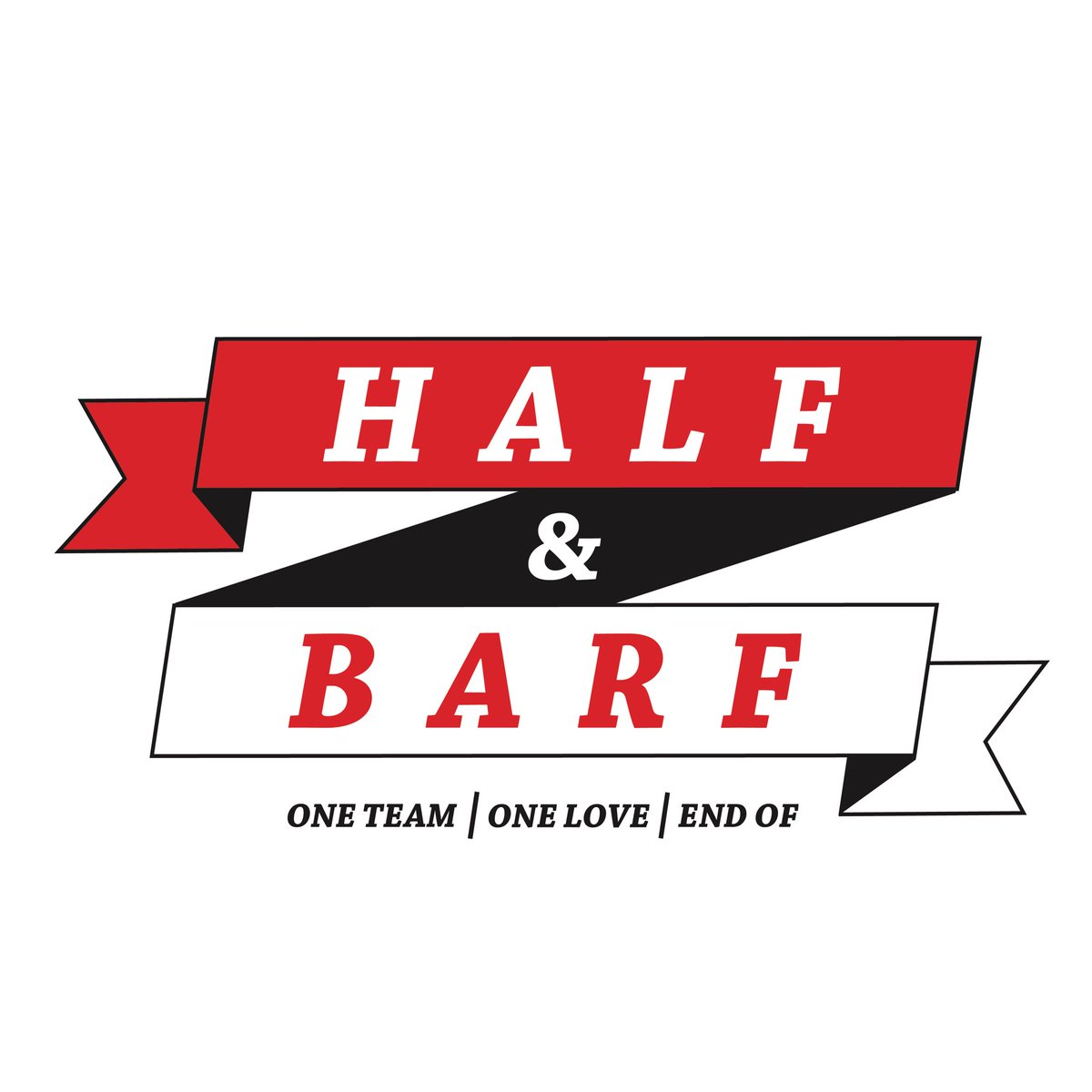 dervnewbold's tweet photo. WHAT EVS FC. One of a range of Half & Barf scarves made in protest against half & half scarves. #OneTeamOneLoveEndOf https://t.co/xJUo9j24I1