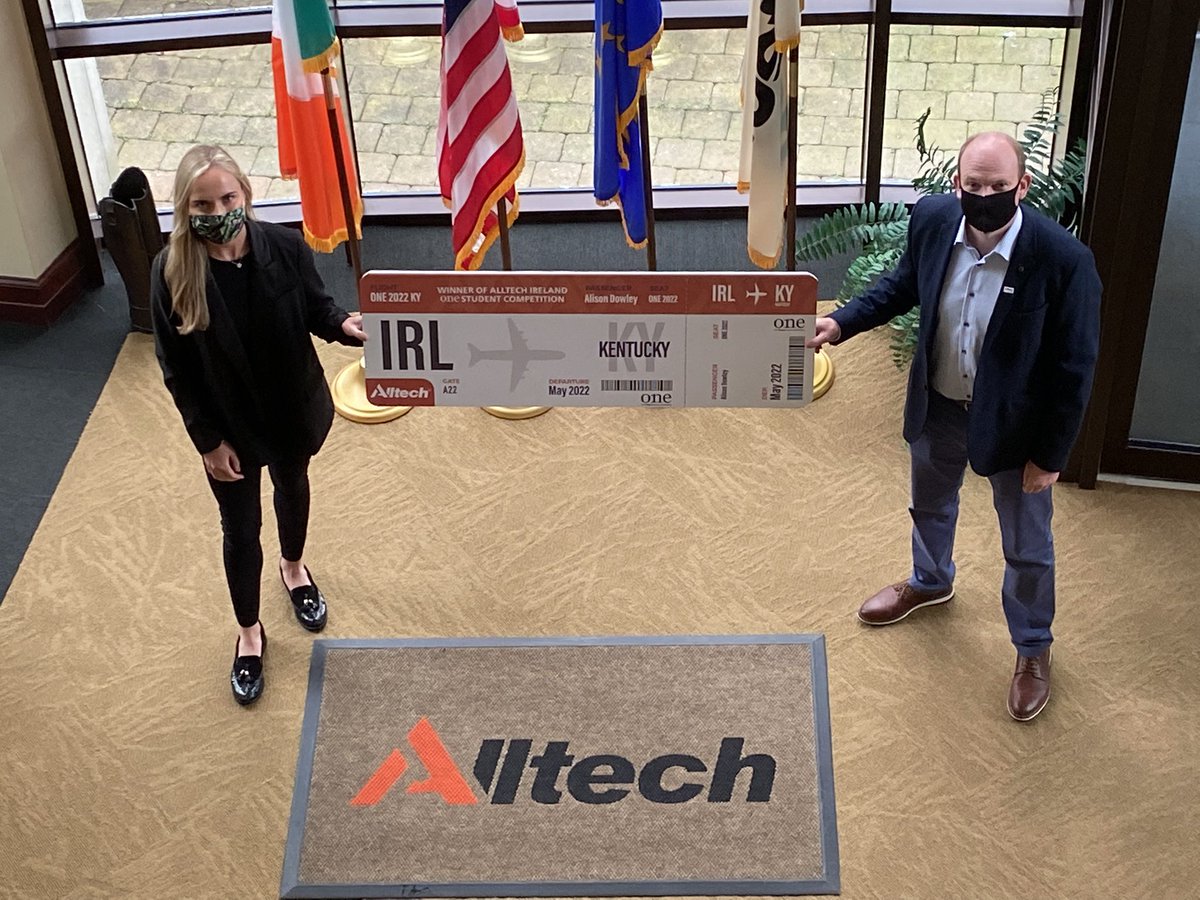 Alltech Ireland (@alltechireland) on Twitter photo Delighted to present <a href="/alison_dowley/">Alison dowley</a> with her ticket to #ONE2022, the winning prize from our ONE Student Competition. Alltech Ireland Country Manager Cathal McCormack presents Alison with her prize below. Congratulations again, Alison. Delighted to present <a href="/alison_dowley/">Alison dowley</a> with her ticket to #ONE2022, the winning prize from our ONE Student Competition. Alltech Ireland Country Manager Cathal McCormack presents Alison with her prize below. Congratulations again, Alison.