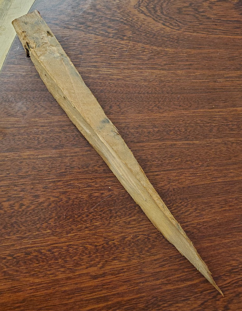 Found this halfway up the back stairs at work. Someone is evidently worried about vampires....