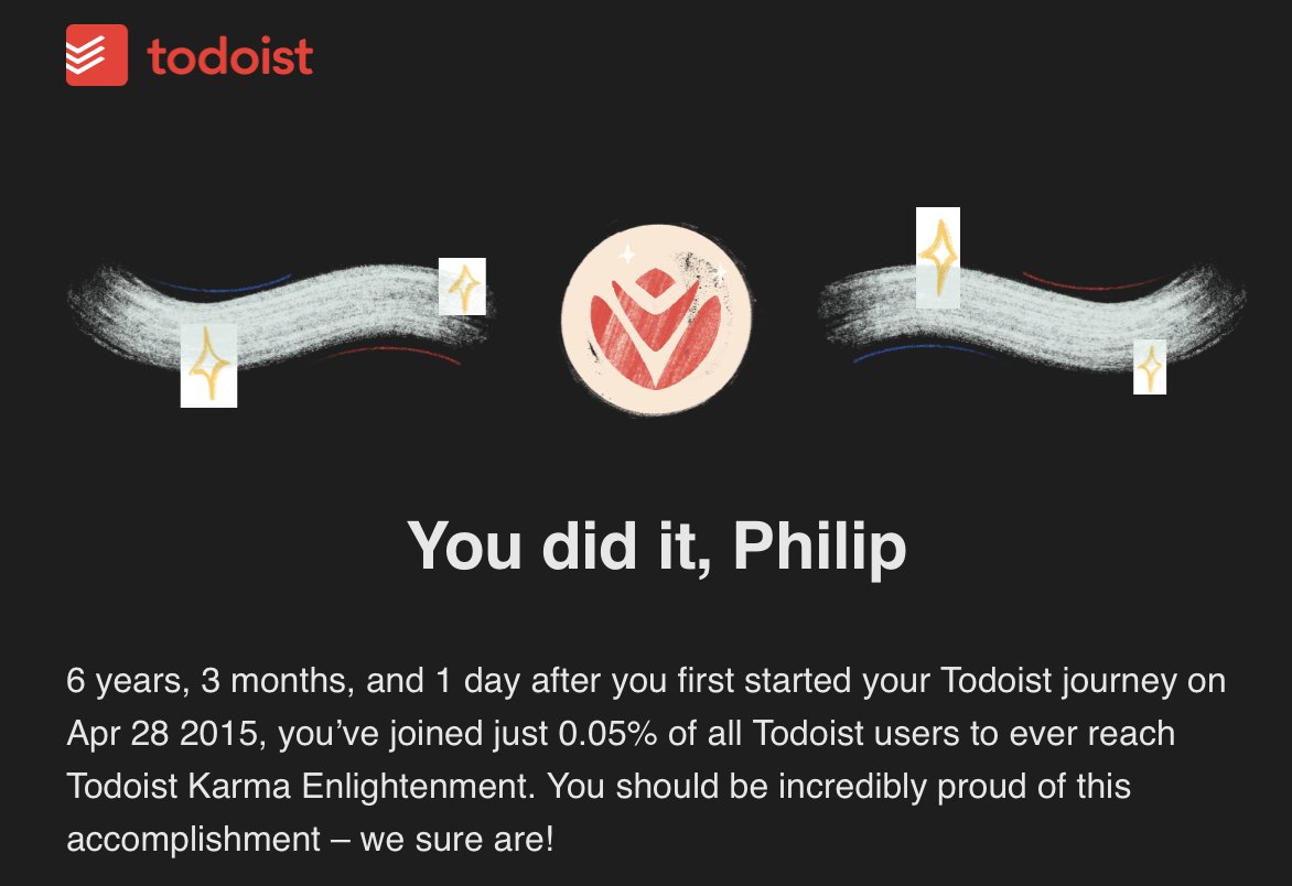 NanowireUK's tweet photo. Thanks to everyone @todoist - you've gone from strength to strength in this time. I've recommended you to countless friends as the one #productivity platform I couldn't work without. https://t.co/I5AaJ4QkCb