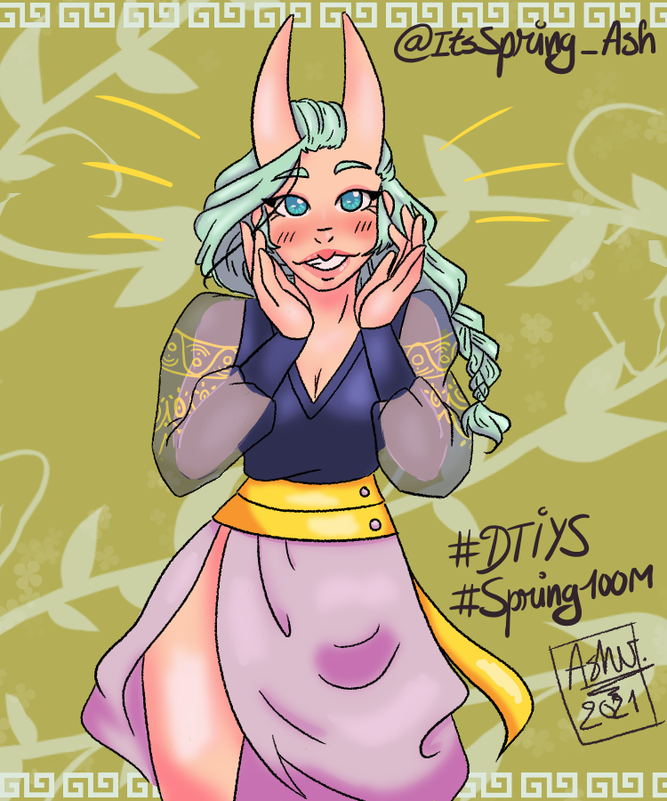 ashi_uwu_'s tweet photo. I finished the DTIYS of @ItsSpring_Ash
It was so fun drawing her ^w^πΌ
#dtiys #Spring100M #drawthisinyourstyle https://t.co/eTQvNn0lc6