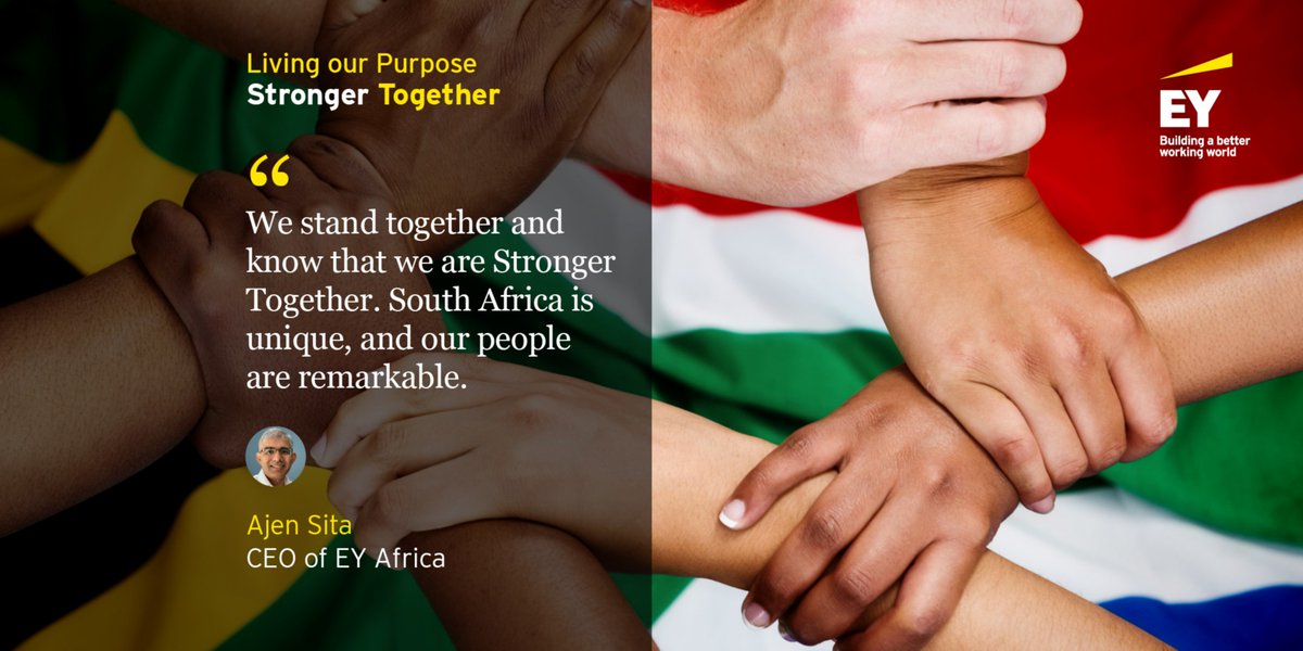 EY_Africa's tweet photo. Living our Purpose: Stronger Together, an open letter from EY Africa CEO, Ajen Sita. Read it here:https://t.co/0v9pYFlyNp https://t.co/M97sYDqrkR