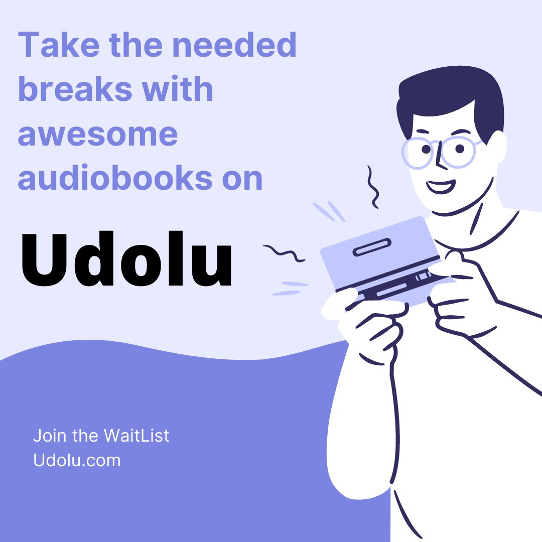 Udoluaudiobooks's tweet photo. problem of carrying bulky books about. 

With Udolu, all you need is a clear audio recording of your book and kpuf! you're good to go.

So, what are you waiting for? Join the WaitList today.

https://t.co/SOK27MlMTF https://t.co/kIXkZoT30A