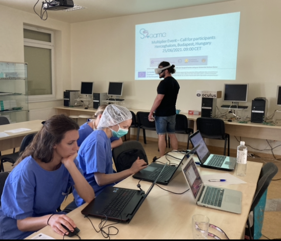 S4Game1's tweet photo. On June 25, 2021 Multiplier Event - Call for participants organized in the George Berci Surgical Trainig and Reseach Laboratory, Herceghalom, Hungary. 🇭🇺 #s4game #surgery #softskills #multiplierevent #hungary #erasmusplus @mierasmusplis #sepie https://t.co/5S3ySha2RT