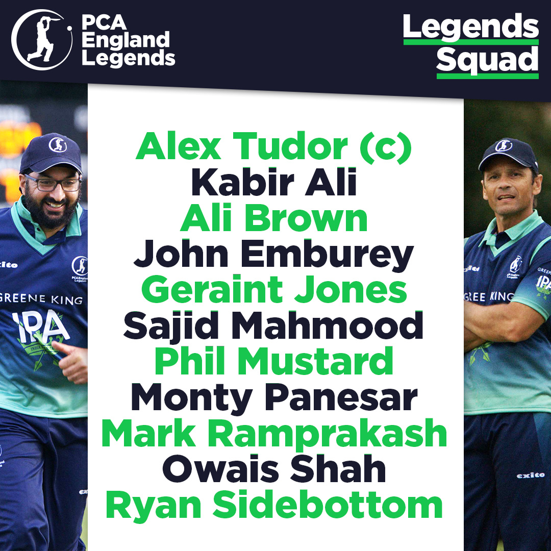 🚨 TEAM NEWS JUST IN! 🚨

A #PCAEnglandLegends debut for Kabir Ali! 🧢

🗞️ Here is the rest of the side who will travel to <a href="/blackheathcc/">Blackheath Cricket Club 🏏</a> on Thursday...

👉 bit.ly/PCALegends