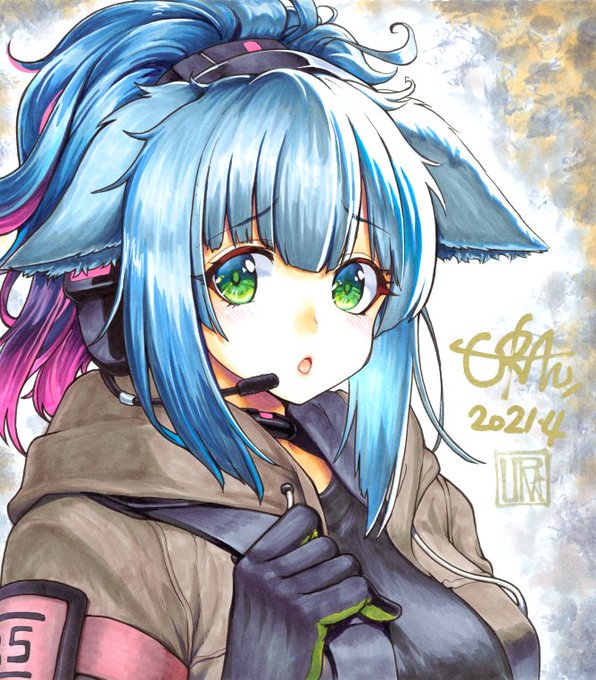 今日の色紙316日目
アークナイツのジェシカです。

#描いた色紙なるべく毎日アップする
#コピック #アナログ絵 #アークナイツ #ジェシカ 