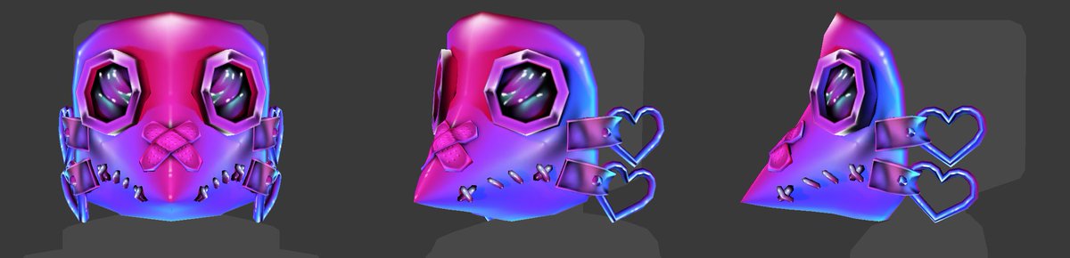 I got struck by inspiration yesterday, so I'm making a cute plague mask 😄 I'm also recording my process on this one, and if Camtasia doesn't dump my footage, I'll slap that on my YT account for those interested!  #wip #roblox #robloxugc #RobloxDev