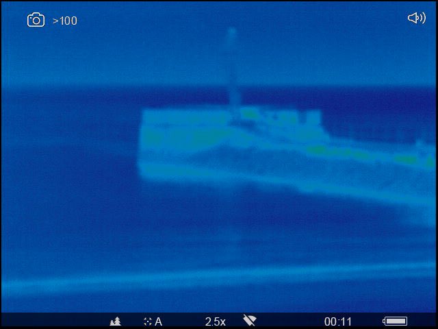 Our Fisheries Officers were recently out with <a href="/MSC75041/">Russ Hall BEM</a> from <a href="/DC_Police/">Devon & Cornwall Police</a> around Looe using thermal imaging kit. This is an image of Banjo Pier. #salmon and #seatrout migrate into this area and are at risk of being caught as by-catch by netting activities.