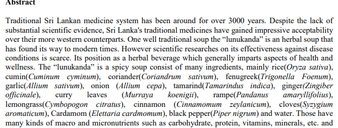 FoodResearchLa1's tweet image. HEALTH BENEFITS OF A TRADITIONAL SRI LANKAN SOUP" LUNUKANDA : bit.ly/3l0eNvH

#soup #herbalsoup #foodformulation #foodproduct #newfoodproductdevelopment #foodresearchlab