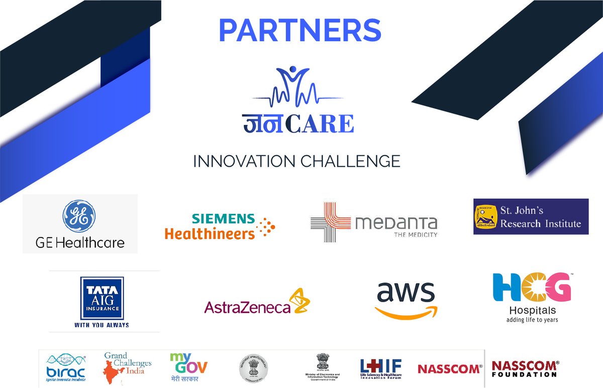 NASSCOM Foundation Tech for Good (@nf_tech4good) on Twitter photo Thanks to each and every partner who has helped us through the #JanCare #innovation challenge. Thank you for your unconditional support.
A big CONGRATULATIONS to all the winners, once again!
<a href="/nidhibhasin7/">Nidhi Bhasin</a> <a href="/abramsantosh/">Santosh Abraham</a> <a href="/jeevmalhotra/">Sanjeev Malhotra</a> <a href="/StJohnsResearch/">St. John's Research Institute #SJRI</a> <a href="/BIRAC_2012/">DBT-BIRAC</a> <a href="/AWSCloudIndia/">AWS Cloud India</a> Thanks to each and every partner who has helped us through the #JanCare #innovation challenge. Thank you for your unconditional support.
A big CONGRATULATIONS to all the winners, once again!
<a href="/nidhibhasin7/">Nidhi Bhasin</a> <a href="/abramsantosh/">Santosh Abraham</a> <a href="/jeevmalhotra/">Sanjeev Malhotra</a> <a href="/StJohnsResearch/">St. John's Research Institute #SJRI</a> <a href="/BIRAC_2012/">DBT-BIRAC</a> <a href="/AWSCloudIndia/">AWS Cloud India</a>