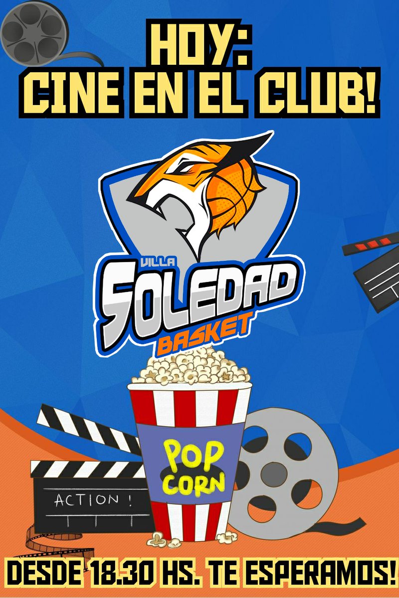 ebvillasoledad's tweet photo. 🎥🏀Para ir despidiendo las vacaciones, hoy tenemos Cine en el Club! 
🕕Lxs esperamos a las 18.00 Hs!
@100x100Basquet 
@bdsbasquet 
@LeoDestefano2 https://t.co/rHkKbdsqAn
